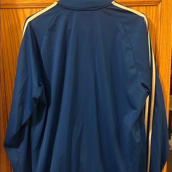 Adidas Men's Royal Blue Zip Up Sweatshirt - Picture 2 of 4